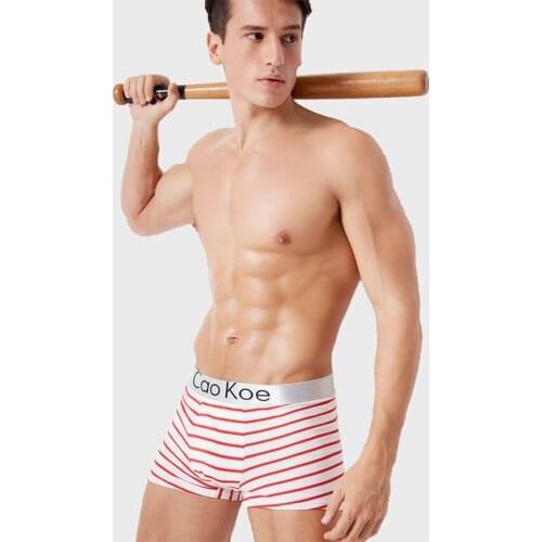 3pcs Mens Trendy Underwear Breathable Boxer Shorts Personality Student Sexy Youth Korean Version