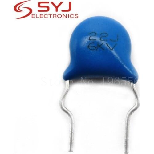 1pcs/lot High-voltage ceramic capacitors 6KV 6000V 22P 22J In Stock
