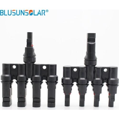 10 Pairs /Lot hot selling Waterproof IP67 PV Connector 4 to 1 T Branch Connector TUV Approve For Solar pv System FS0144