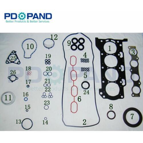 1ZRFE 2ZRFE 3ZRFE 1ZR-FE 2ZR-FE 3ZR-FE Full Engine Gasket Set For Toyota AURIS/ALTIS/AVENSIS Saloon/AVENSIS Estate/WISH MPV 2.0