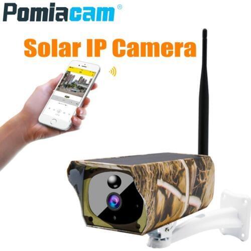 2018 Solar Powered Battery Powered Camera 1080P Outdoor Waterproof Wifi Camera IP Night Vision Surveillance CCTV Camera Y4