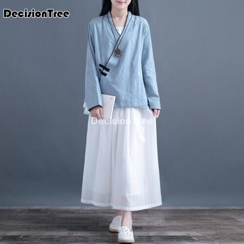 2021 women chinese traditional print qipao clothing chiffon blouse qipao blouse shirt chinese clothes cheongsam blouse hanfu top