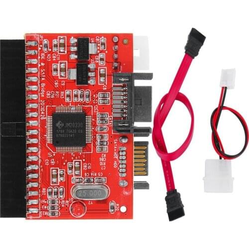 SATA IDE Adapter 40 Pin IDE to SATA Connector 3.5 HDD IDE/PATA Hard Disk Adapter Converter With 7Pin-SATA Data Cable