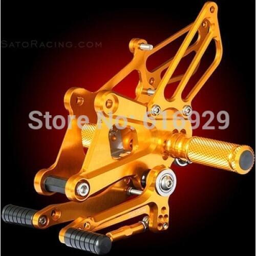 Anodized CNC Adjustable motorcycle Rear Sets rearsets racing parts rearsets footpegs for HONDA CBR250R 2010-2012