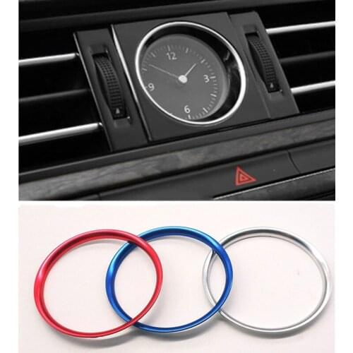 Car Console Clock Frame Trim Watches Decoration Cover Ring Car Sticker Fit For Volkswagen Passat B8 CC MAGOTAN B8L 2016-2021