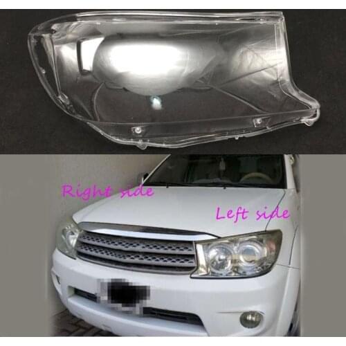 Car Headlight Lens For Toyota Fortuner 2008 2009 2010 2011 2012 Headlamp Cover Car Replacement Front Auto Shell Cover