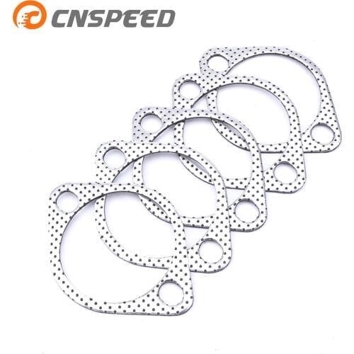 CNSPEED Aluminum 2.75 inch 71mm Car Engine Exhaust Gasket Downpipe Flange Universal Exhaust Pipe Gasket 5pcs/Lot