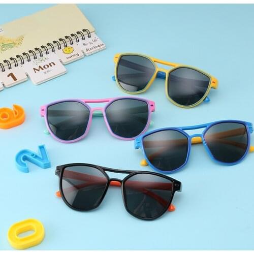 Kid Sunglasses Fashion Vintage Polarized UV400 Protection Classic Sun Glasses For Children Babies Boys Girls Eyewear S8290