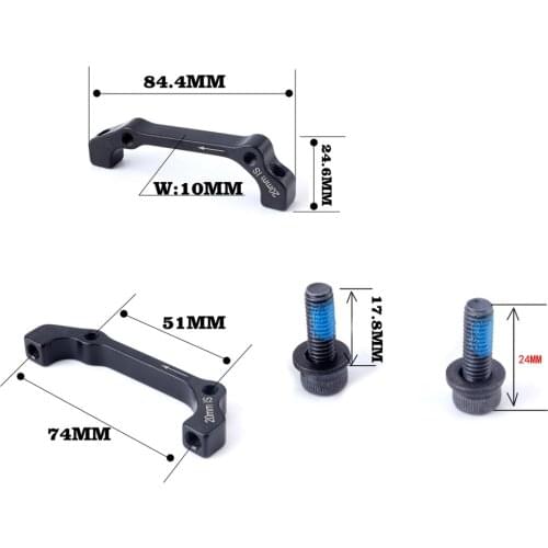 Mountain Road Bike Disc Brake Mount Adapter Front Fork 180mm Frame 160mm