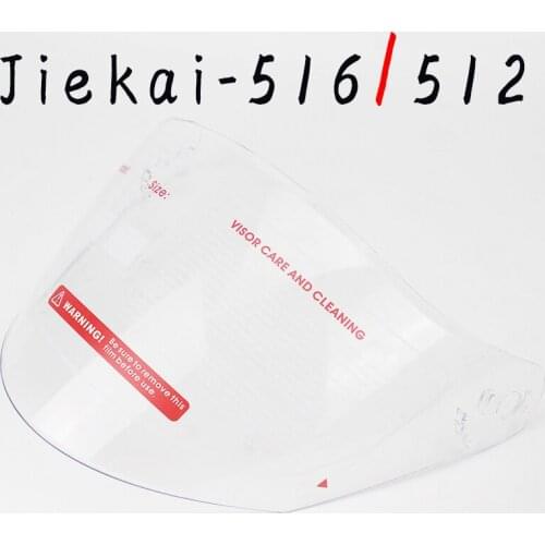 Jiekai 512 516 motorcycle helmet, motorcycle helmet, silver/transparent/colorful wind shelter lens