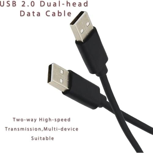 Dual Type A to Type A Data USB2.0 Extension Cable Super SpeedSync Cord Cable For Radiator USB 2.0 Data Extension Cable