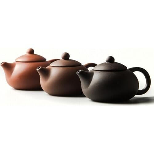 Ceramic Simple Tea Pot Purple Clay Office Teapot Household Handmade Kettle Portable Travel Kung Fu Tea Set Chinese Teaware