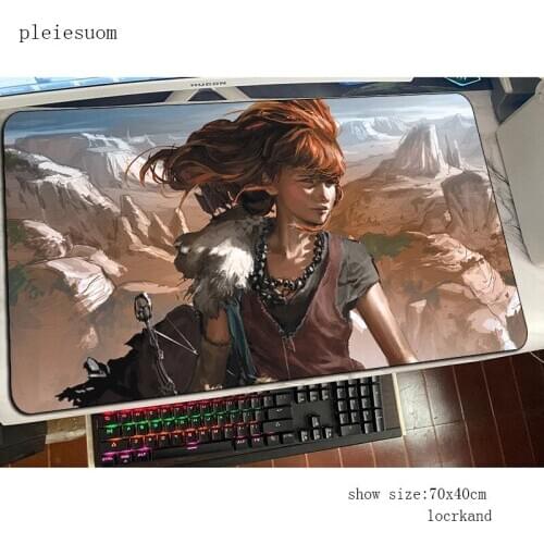 Horizon zero dawn padmouse 800x400x4mm accessory mouse pad present gaming enterprise rubber mats keyboard gel mouse mat gamer