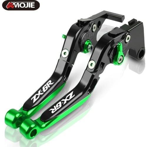 Motorcycle CNC Adjustable Handle Brake Clutch Levers ZX-6R For Kawasaki ZX6R 2007 2008 2009 2010 2011 2012 2013 2014 2015 2016
