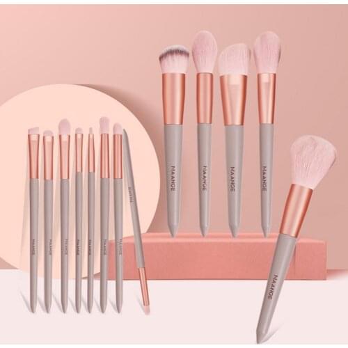 13 Pcs Makeup Brush Set Face Eye Shadow Lip Loose Powder Brush Soft Hair Highlighter Eye Cosmetic Brush Professional Eyebrows