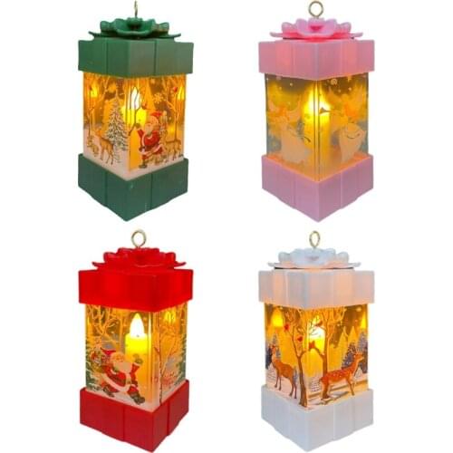 LED Luminous Lantern Night Light Christmas Styles Lantern Battery Powered Festival Ornament and Gifts for Adult Children