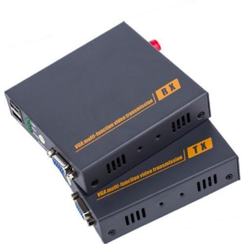 VGA optical transceiver KVM mouse and keyboard optical fiber transmission 20 km independent audio