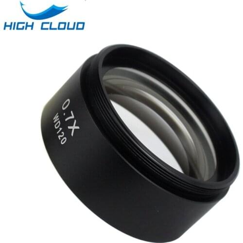WD165 0.5X Stereo Microscope Auxiliary Objective Lens Barlow Lens with 1-7/8" (48mm) Mounting Thread
