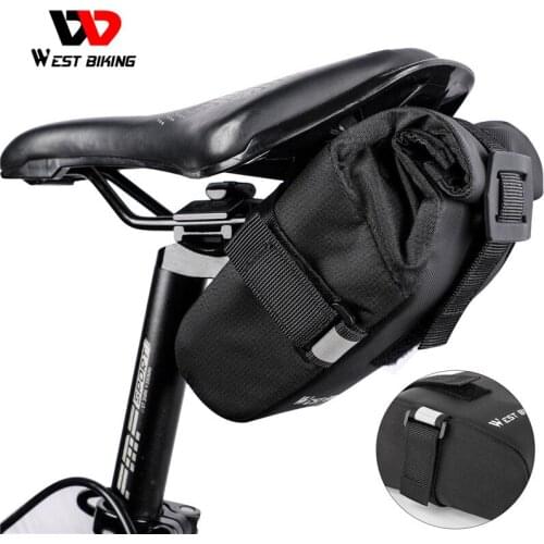 WEST BIKING MTB Bicycle Bag Rainproof Cycling Saddle Bag For Refletive Rear Large Capatity Rear Seat Tail Bag Bike Accessories