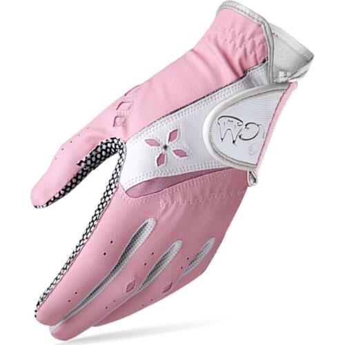 FINGER TEN Womens Ladies Golf Gloves Pair Both Hand Sport Gloves Left Hand Right Hand Glove Anskid Breathable Glof Accessories