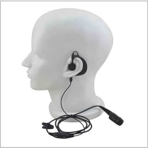 1-Wired G-shape Ear Loop Earpiece with Switch PTT& VOX for Hytera PD785 PD705 PD782 PD702 PD700 PC780 PT580H PT-580 DMR Radio