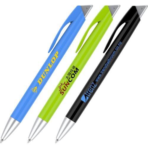 200 pcs/lot ballpoint pen business click action ball pen customized logo printing promotional pens