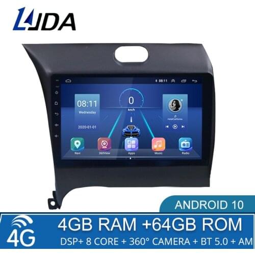 4G+64G DSP Android10 Car Multimedia Player For Kia K3 Cerato Forte 2013-2017 3 YD Tuner 2Din Car Radio GPS Stereo WiFi Octa Core