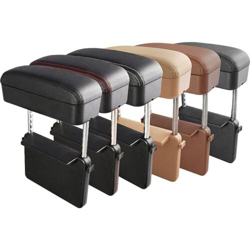 Car Armrest Box Pad Elbow Support Mobile Phone Wireless Charger Car Seat Gap Storage Box Organizer Arm Rest Cushion Car Styling