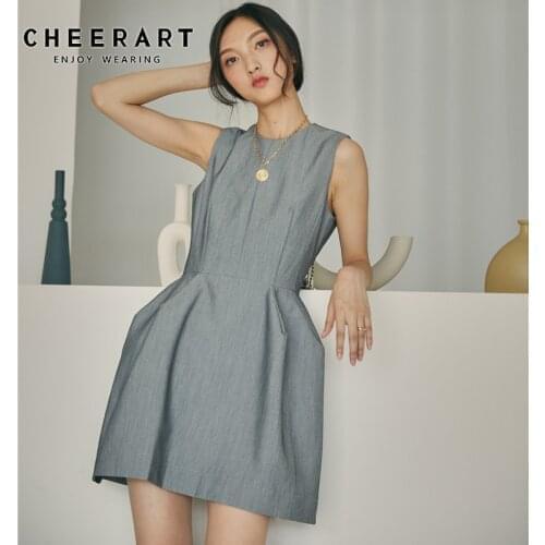 Летние платья без рукавов Cheerart China At AliExpress