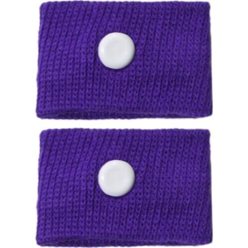 E56D 2pcs Travel Morning Sickness Wrist Bands Anti Nausea Motion Sickness Car Boat Plane Wristband Wrist Support Adults
