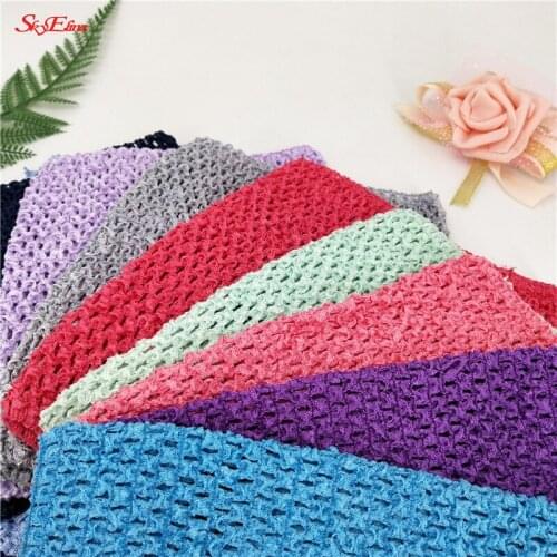 Girl Elastic Breast Wrap Headbands Baby Rayon Waffle Tutu Tube Tops Skirt Dress Wedding Decoration Elastic Crochet Chest Wrap 7z