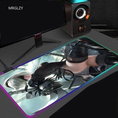 Sexy Girl Gaming Setup Accessories Anime Mouse Pad Nier Automata Gaming Accessories Gaming Mouse Pad Mouse Pad Gamer Gaming Desk