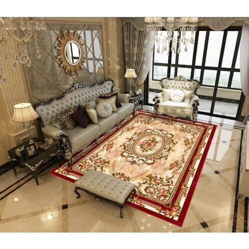 European Style Living Room Carpet Bedroom Bedside Wall-mounted Simple Modern American Coffee Table Carpet Pad