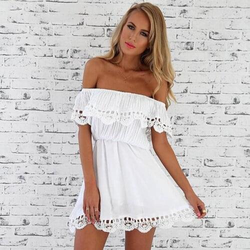 Lace Women Dress Vintage Vestido Woman Party Night Bohemian Sexy White Clothes Plus Size Woman Dress