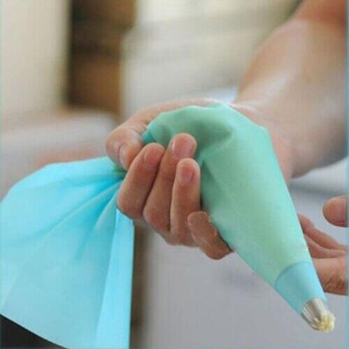 Reusable Eco-friendly Silicone Icing Piping Cream Pastry Bag Nozzle Set Cake Decorating Baking Tools