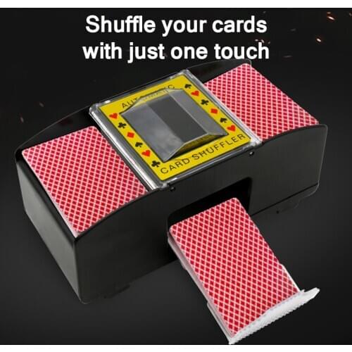 Board Game Poker Electric Automatic Poker Playing Cards Shuffler Casino Robot Card Shuffler Shuffling Machine Poker Playing Tool