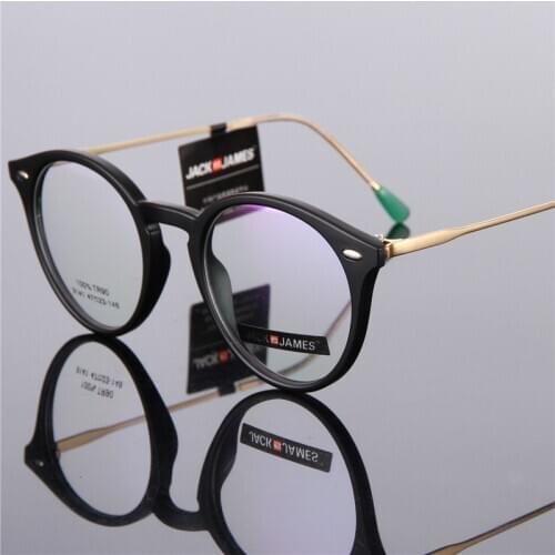 High Quality Fashion Retro Round Glasses Frame TR90 Glasses Men/Women Full Frame Prescription Glasses Optical Frame 141