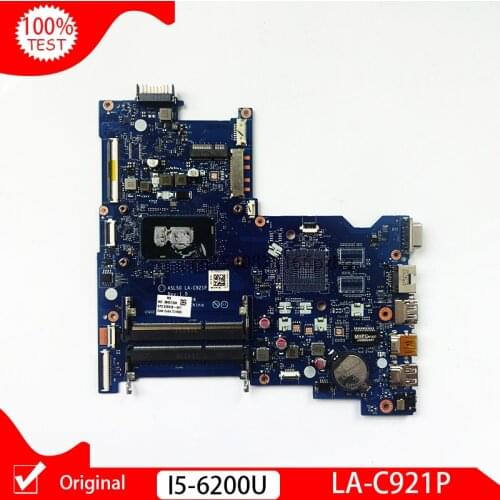 Original for hp 15-AY 250 G4 motherboard i5-6200U I5 cpu 828926-001 828926-501 828926-601 ASL50 LA-C921P