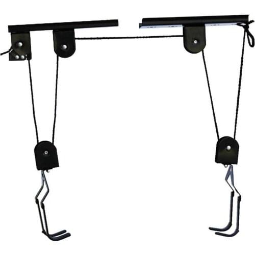 Ceiling Mounted Cycle Bike Lift Storage Hanger Holder Garage Hook Hoist Accessories