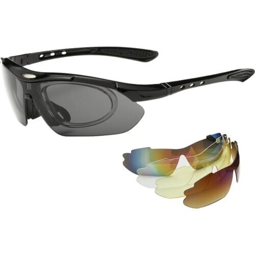 5 Lens UV Protection Fishing Sunglasses Outdoor Sports Utility Hunting Climbing Goggles Unisex Riding Running Cycling Glasses