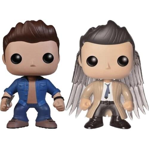 Television Supernatural Dean #94 Castiel with Wings (Supernatural) #95 Hot Topic Exclusive Figure Collection Model Doll Toy Gift