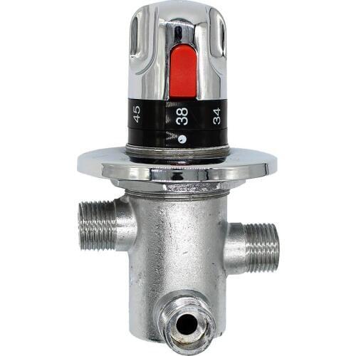 Brass Thermostatic Mixing Valve Solar water heater valve Adjust the Mixing Water Temperature Thermostatic mixer