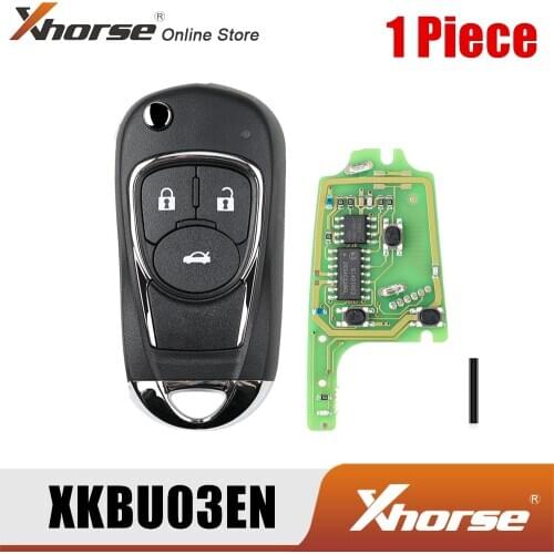 XHORSE XKBU03EN Wired Universal Remote Key Flip 3 Buttons for Buick Style for VVDI VVDI2 Key Tool English Version