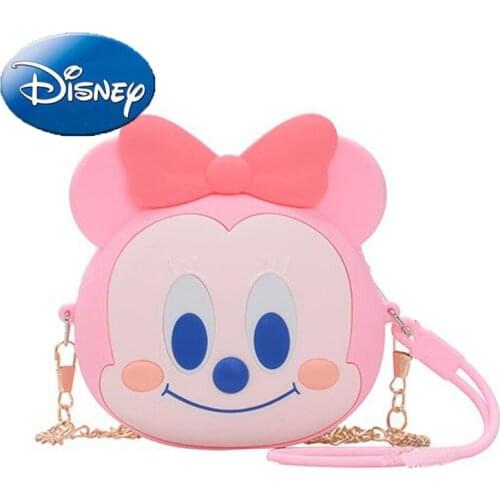 Disney Mickey Mouse Woman Shoulder Bag Cartoon Childrens Handbag Ladies Cosmetic Bags Kid Coin Purse Girl Wallet