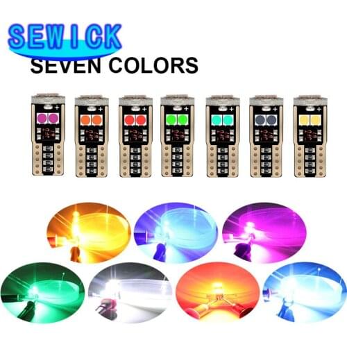 100PCS T10 LED CANBUS W5W LED 3030SMD 6SMD 194 168 Car Interior Reading Dome Light Marker Lamp Auto Wedge Parking Bulbs t10 led