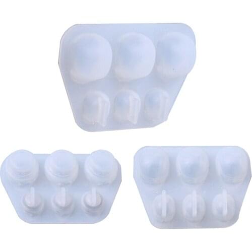 13MC Crystal Epoxy Resin Mold Skull Head Bracelet Beads Silicone Mould DIY Crafts Jewelry Making Tool