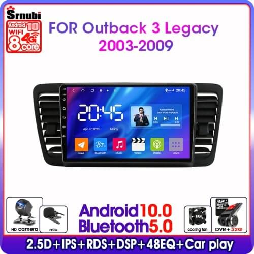 Android 10.0 8-core 2Din Multimedia Video Player Car Radio For Subaru Outback 3 Legacy 4 2003-2009 4G+64G GPS Navigation carplay