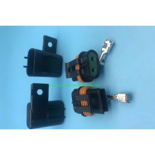 2 Pin for Delphi Female Sealed Connectors with cover For Inline Fuse Wiring Automotive Connector 12033769 54200521 12033731