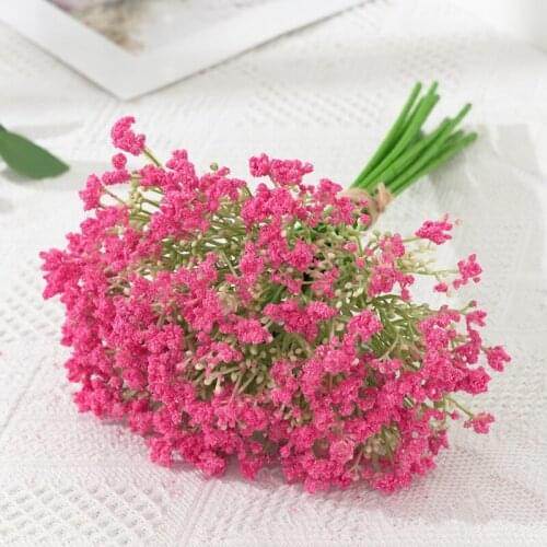 32cm Artificial Flower Gypsophila Simulation Plant Fake Flower Bouquets for Wedding Christmas Home Hotel Party Decor 4 Colors