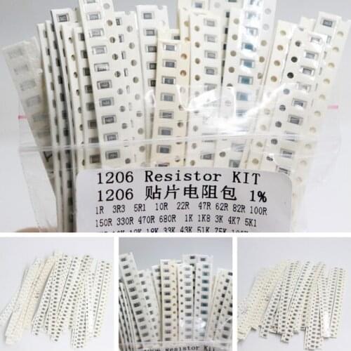 660pcs 33values specifications 20 pcs 1% 1206 Patch Resistor Pack Kit